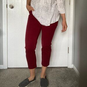 Marona maroon crop pants